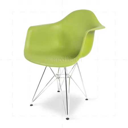 The Iconic Choice: Eames Style DAR Arm Chair in Sage Green