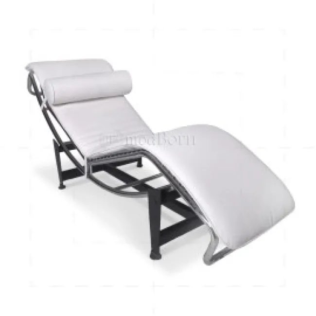 Chaise Longue LC4 style Le Corbusier — Cuir blanc | Modborn
