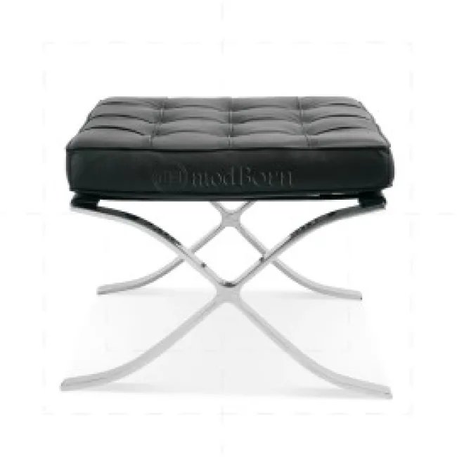 Ludwig Mies van der Rohe – Barcelona Sessel (Schwarzes Leder) | Modborn — image 2