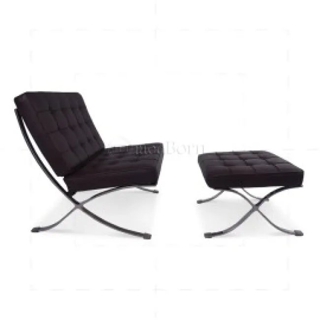 Ludwig Mies Ven Der Rohe Barcelona Sessel – Braunes Leder — image 7