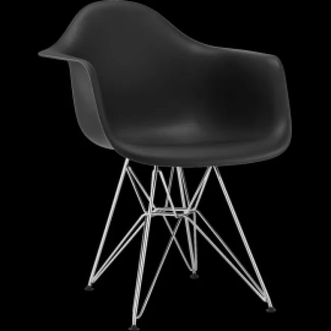 Fauteuil Eames Style DAR — Noir — image 3