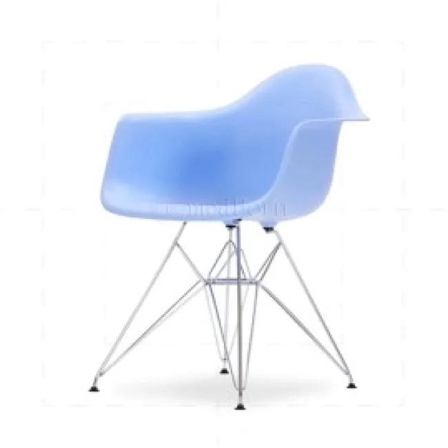 Eames Style Dining DAR Arm Chair Blue