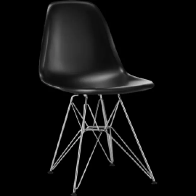 Eames Style Dining DSR Eiffel Chair — Black
