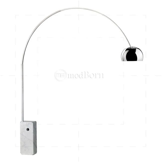 Achille Castiglioni Style Arco Lamp - Bianco — image 4
