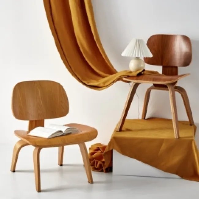 Eames Style Dining LCW Walnuss Stuhl — image 4