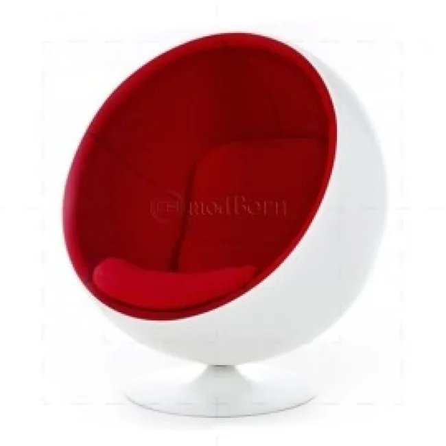 Eero Aarnio Style Fauteuil Boule Blanc
