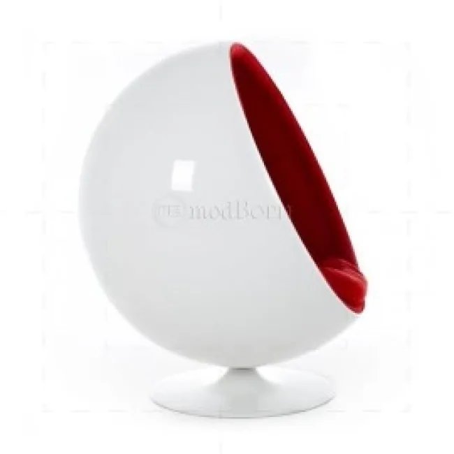 Eero Aarnio Style Ball Chair Weiß – Ballstuhl im Globe‑Design — image 2