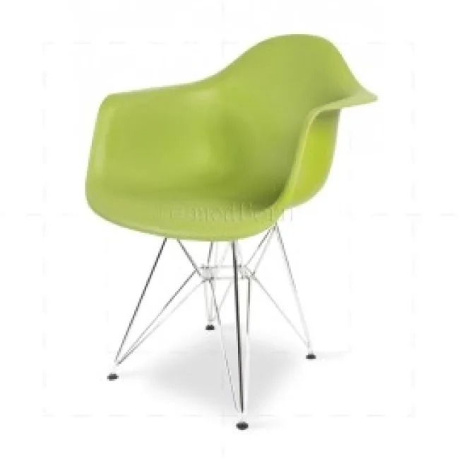 Eames Style Dining DAR Arm Chair Green — Modborn