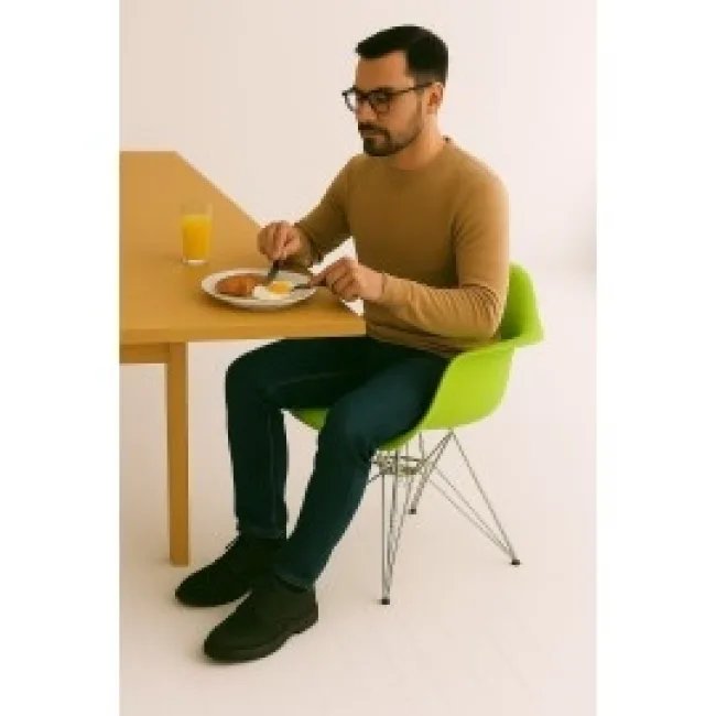 Eames Style Dining DAR Armlehnstuhl Grün - Modborn — image 7