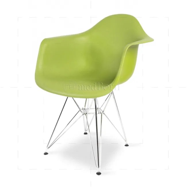 Eames Style Dining DAR Armlehnstuhl Grün - Modborn — image 8