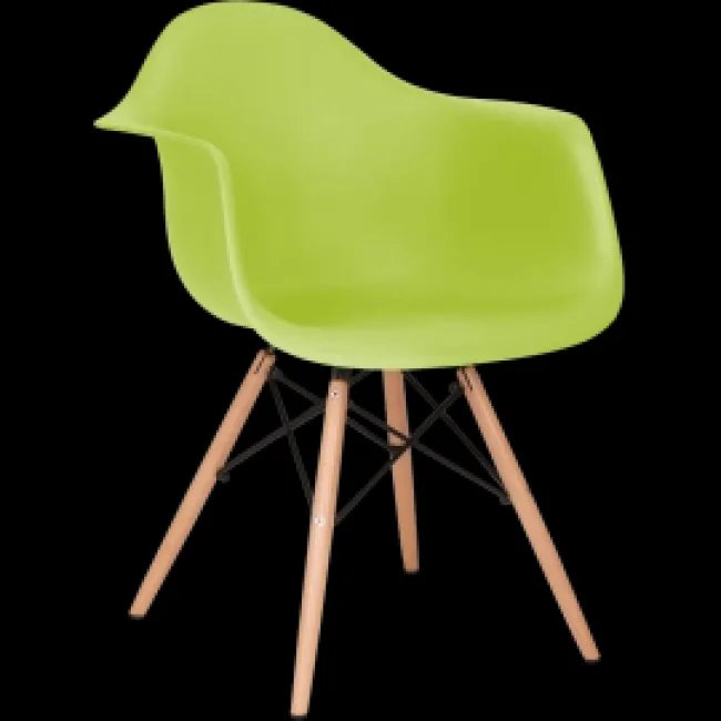 Fauteuil Eames DAW Vert — Chaise dînatoire design Modborn