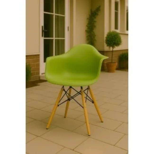 Eames Style DAW Armlehnstuhl – Grün — image 6