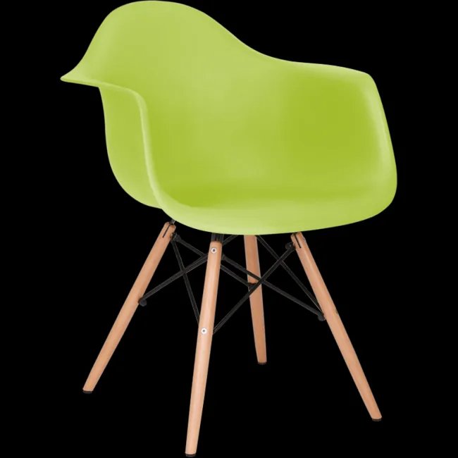 Eames Style DAW Armlehnstuhl – Grün — image 7