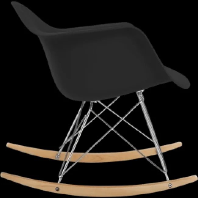 Eames Style RAR Schaukelsessel Schwarz — Modborn — image 3
