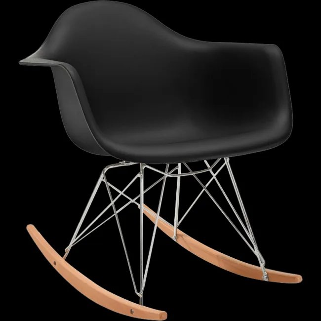 Eames Style RAR Schaukelsessel Schwarz — Modborn — image 5