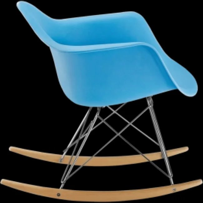Eames RAR Schaukelsessel Blau — image 3