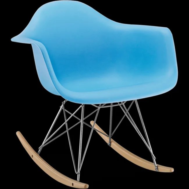 Eames RAR Schaukelsessel Blau — image 5