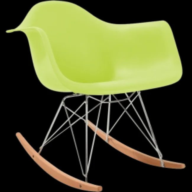 Eames Style Fauteuil RAR Basculant Vert