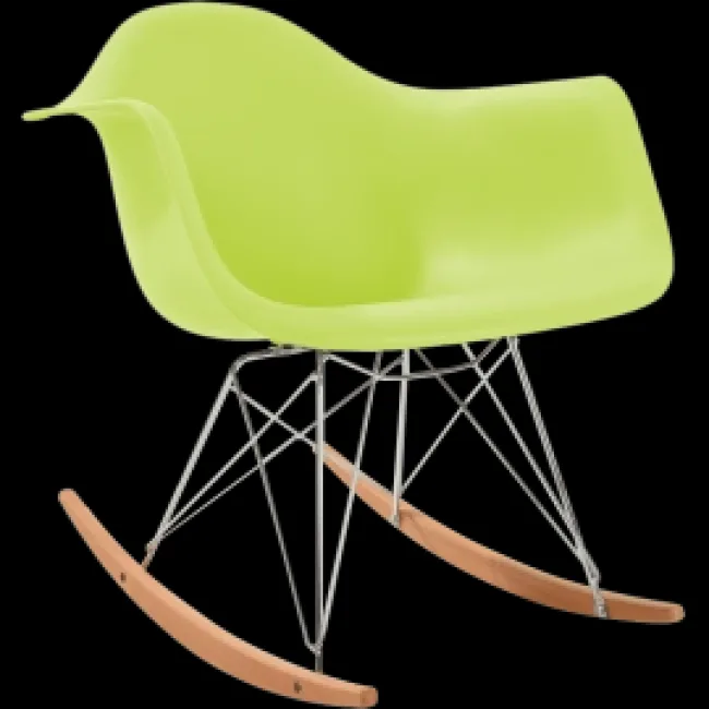 Eames Style Dining Rocking RAR Arm Chair – Green