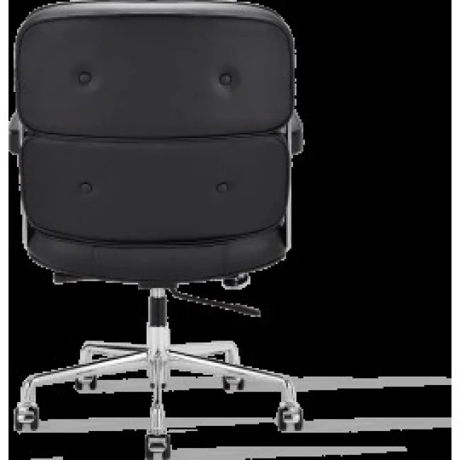 Ea104 Eames Style Office Lobby - Sillón Ejecutivo Piel Negra — image 4