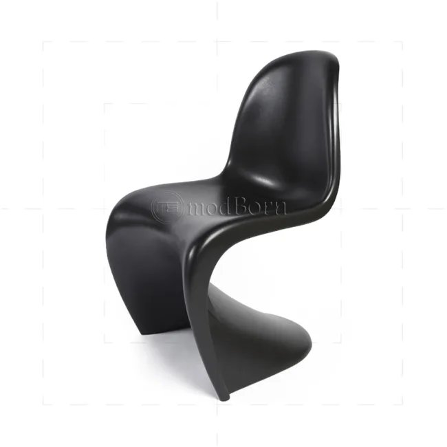 Verner Panton Stuhl Schwarz — Reproduktion — image 4