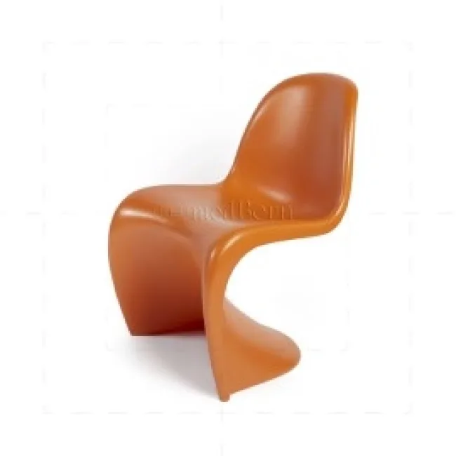Verner Panton Chair Orange — Modern Molded Plastic Chair