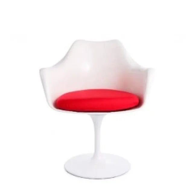 Eero Saarinen Stil Tulip Arm Chair Weiß — Modborn — image 2