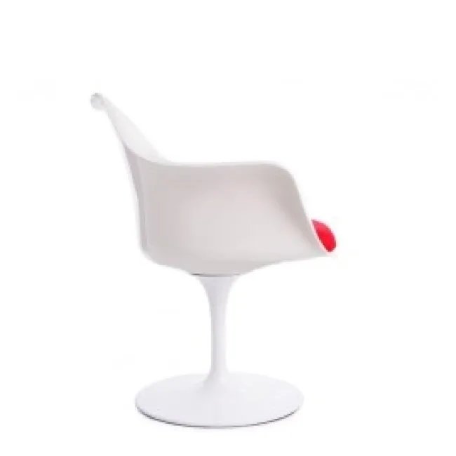 Eero Saarinen Stil Tulip Arm Chair Weiß — Modborn — image 3