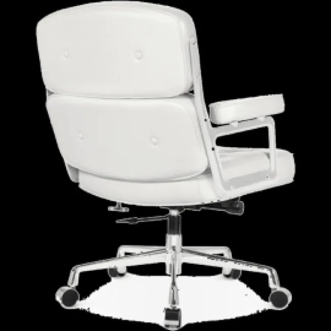 Fauteuil exécutif lobby cuir blanc — Modborn — image 4