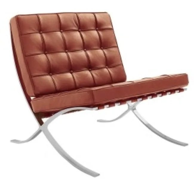 Fauteuil Barcelona cuir cognac — Modborn