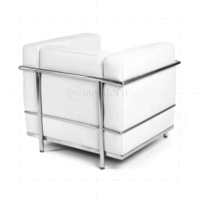 Canapé Le Corbusier LC2 1 place cuir blanc — Modborn — image 4